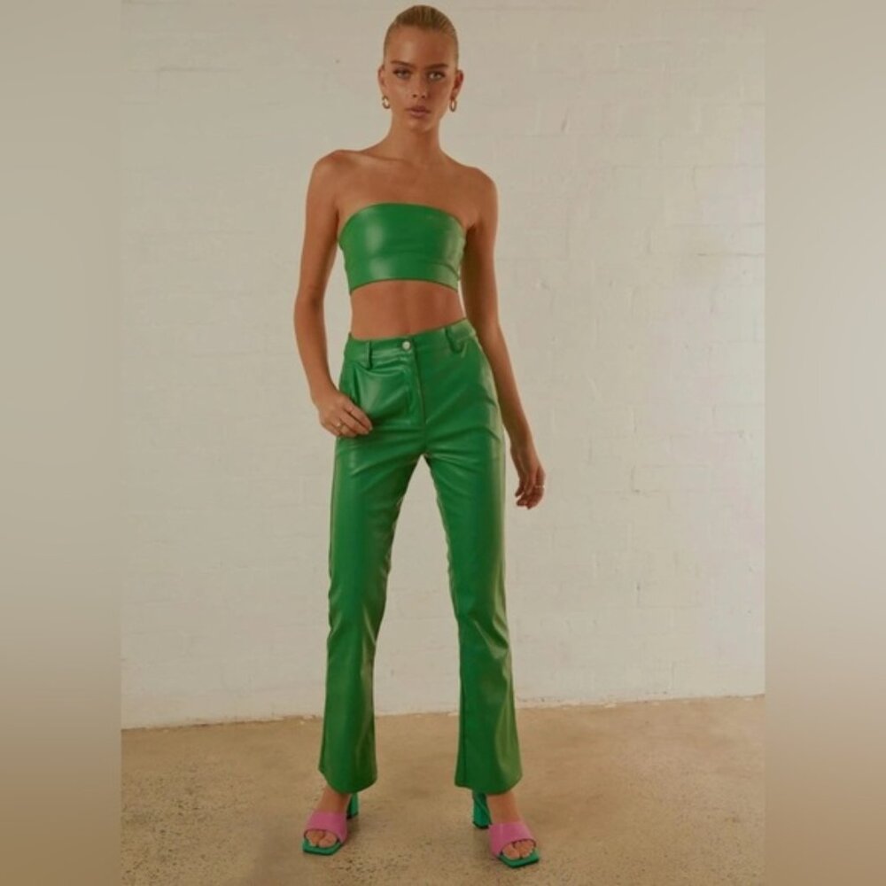 Peppermayo Brand  L.A Street Style Pants - Jade Green size US 4 EU/UK 36